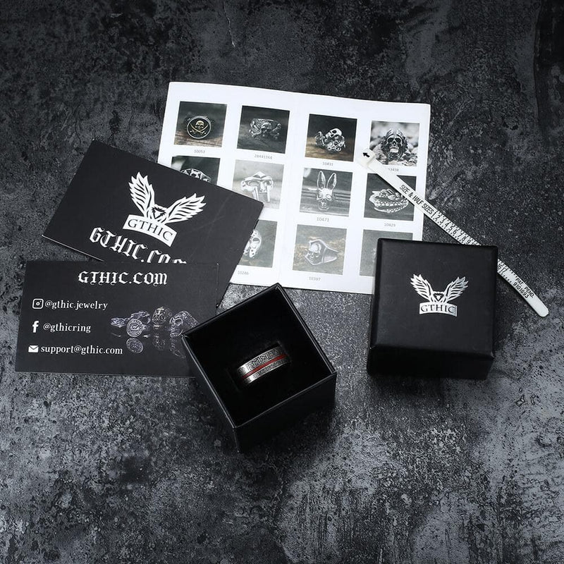 Norse Viking Runes Stainless Steel Ring