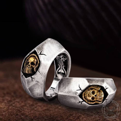 Not to Say Skull Sterling Silver Biker Ring
