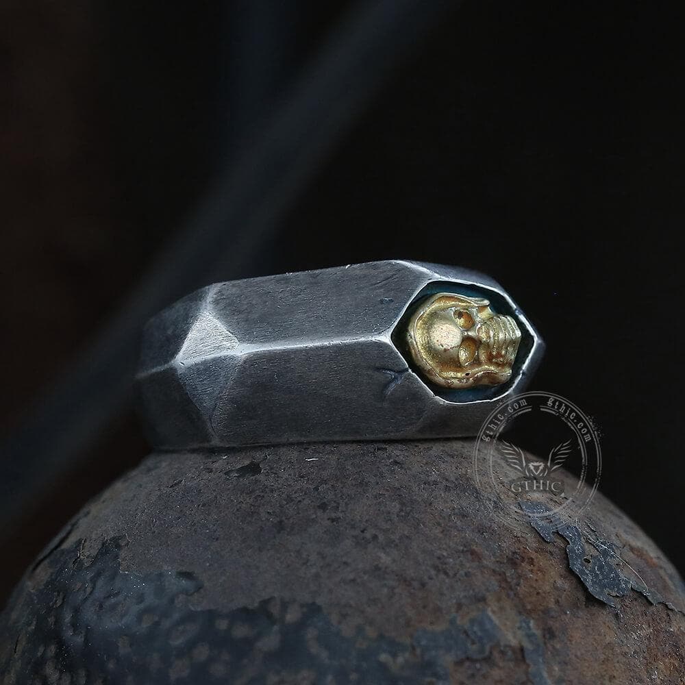 Not to Say Skull Sterling Silver Biker Ring