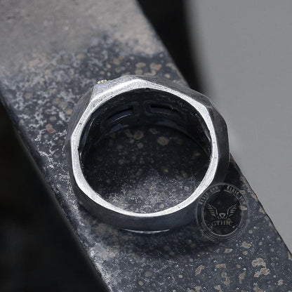 Not to Say Skull Sterling Silver Biker Ring