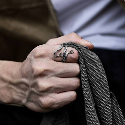 Octopus Arms Sterling Silver Ring