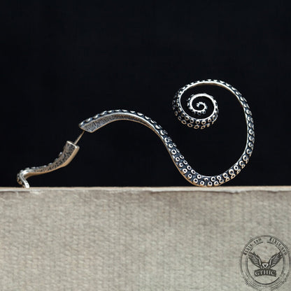 Octopus Tentacles Sterling Silver Ear Cuff Earring