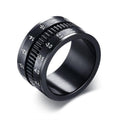 Stainless Steel Black Camera Lens Ring for & / Spinner Band Photographers Accessories