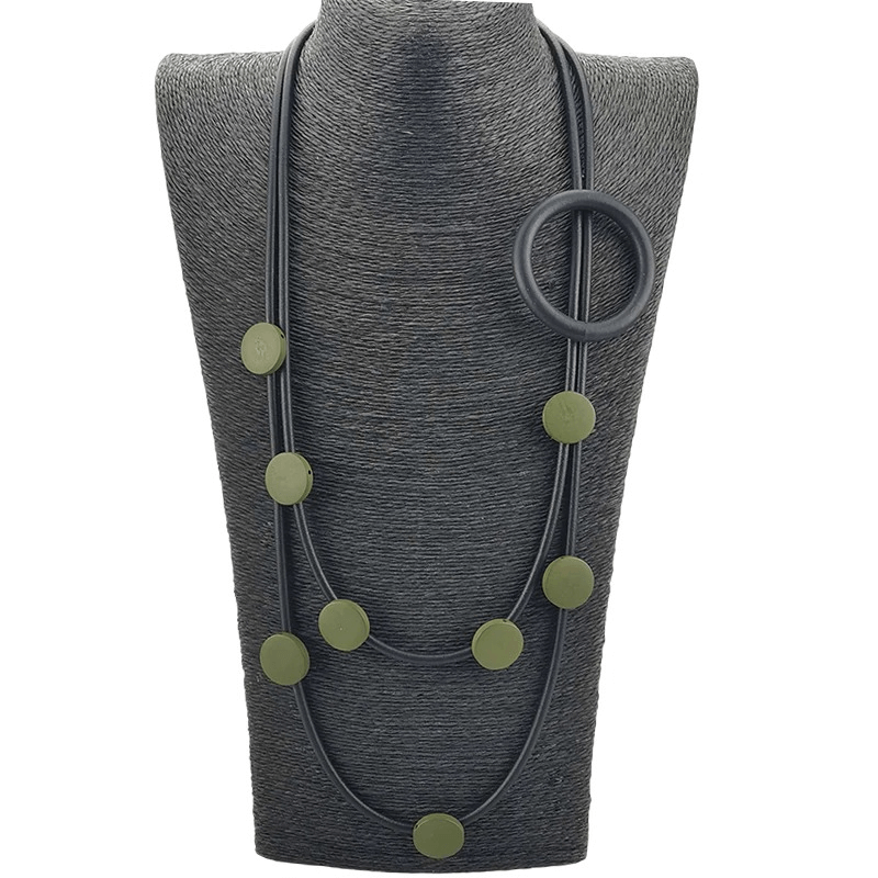 Original Design Rubber Necklaces in Gothic Style / Accessories for