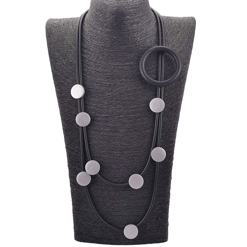 Original Design Rubber Necklaces in Gothic Style / Accessories for