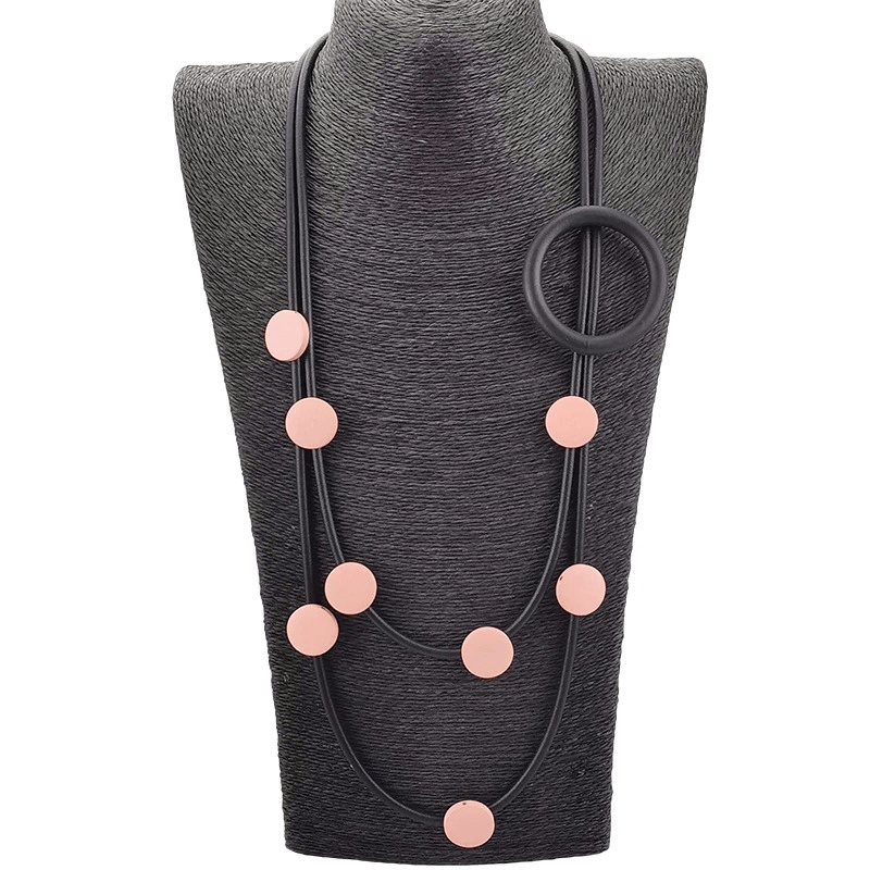 Original Design Rubber Necklaces in Gothic Style / Accessories for