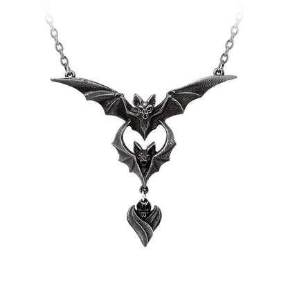Evil-ution Bat Pendant Necklace by Alchemy Gothic
