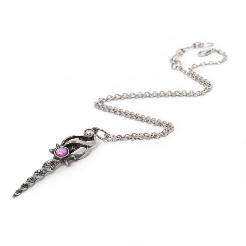Lunacorn Lunar Unicorn Wand Pendant Necklace by Alchemy Gothic