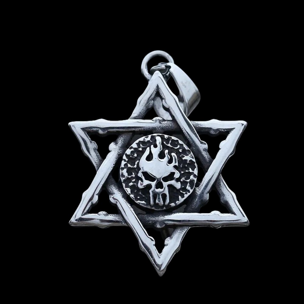 Pentagram Skull Pendant