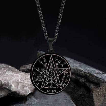 Pentagram Seal of Solomon Stainless Steel Necklace