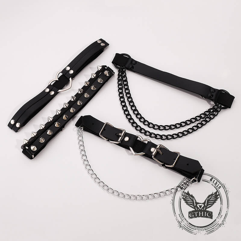 Personalized Lolita Love Chain Gothic Style Thigh Ring
