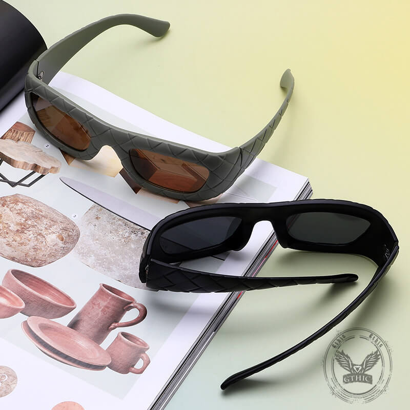 Personalized Thick Frame Uv Protection Pc Sunglasses