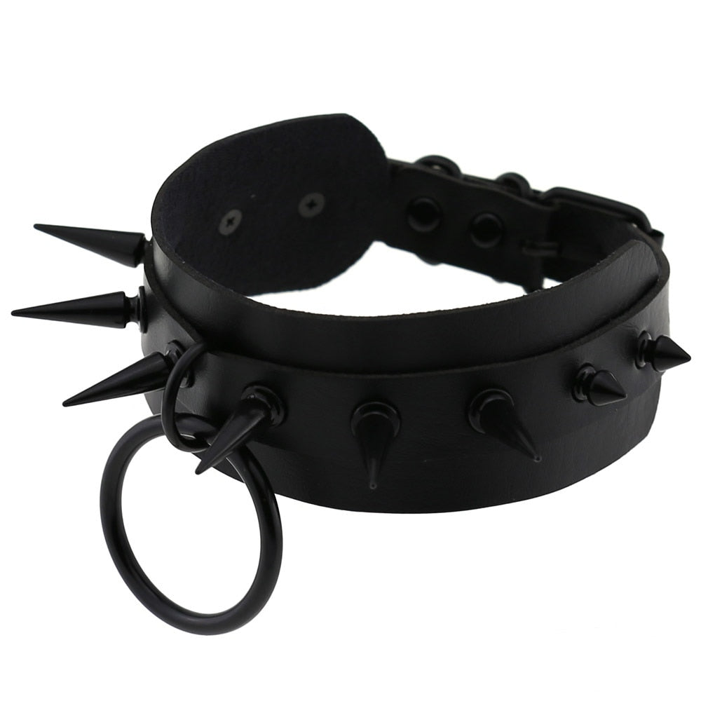 Matte Spiked O-ring Collar