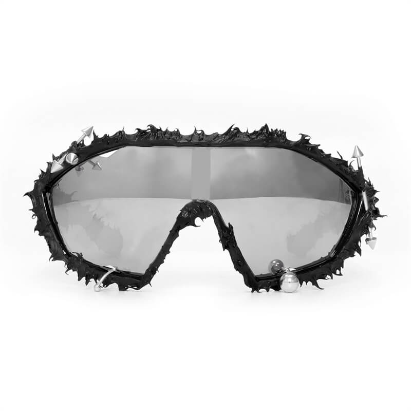 Punk Arrow Decorated Drip Glue Pc Sunglasses