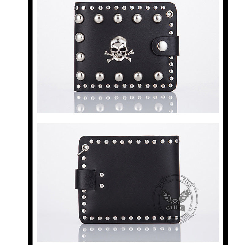 Punk Black Crossbone Skull Wallet