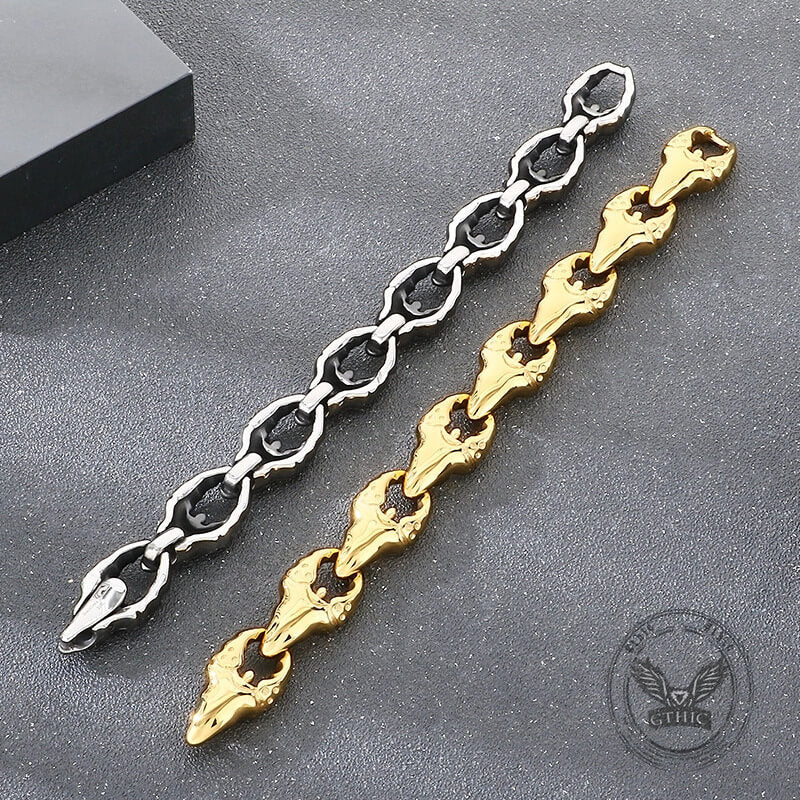 Punk Crab Claw Interlocking Stainless Steel Bracelet