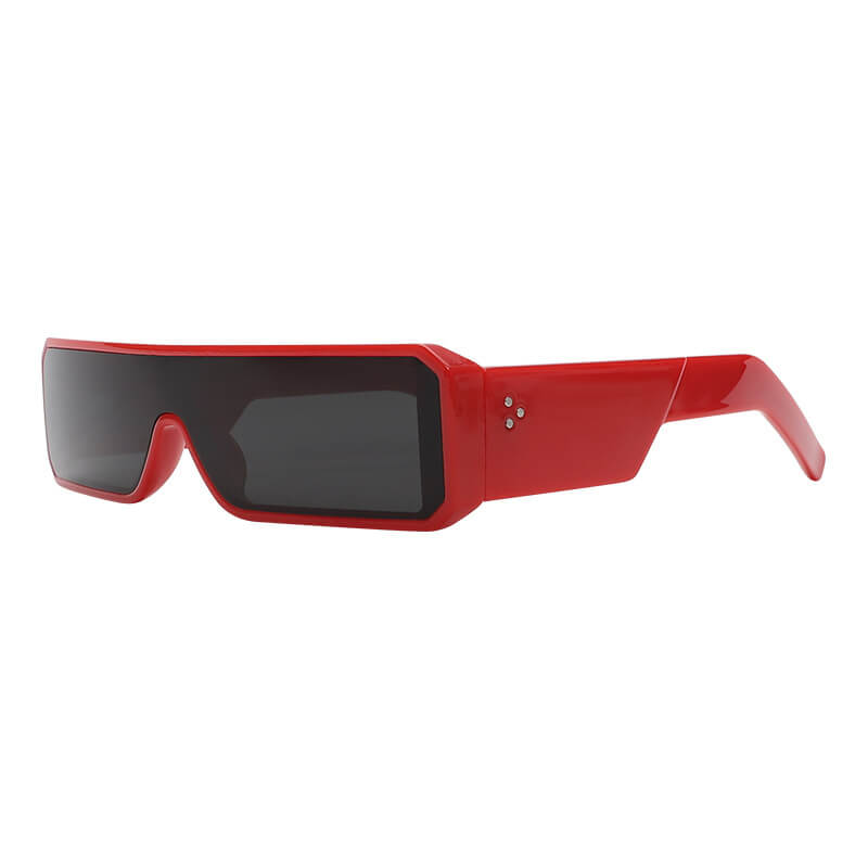 Punk Personality One-piece Square Frame Pc Sunglasses