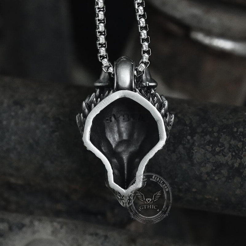 Silver Dragon Pure Tin Necklace