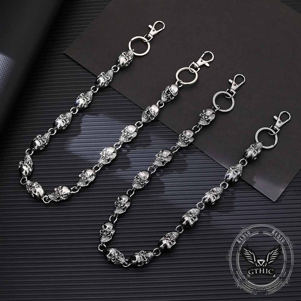 Punk Skull Head Alloy Biker Pants Chain