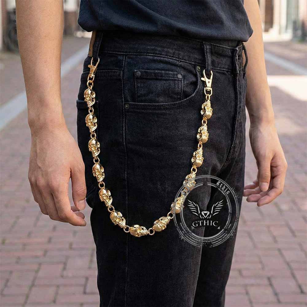 Punk Skull Head Alloy Biker Pants Chain