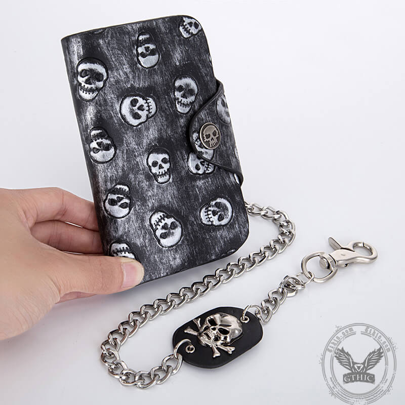 Punk Skull Head Pu Leather Wallet