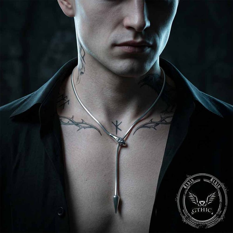 Punk Snake Stainless Steel Choker Clavicle Necklace