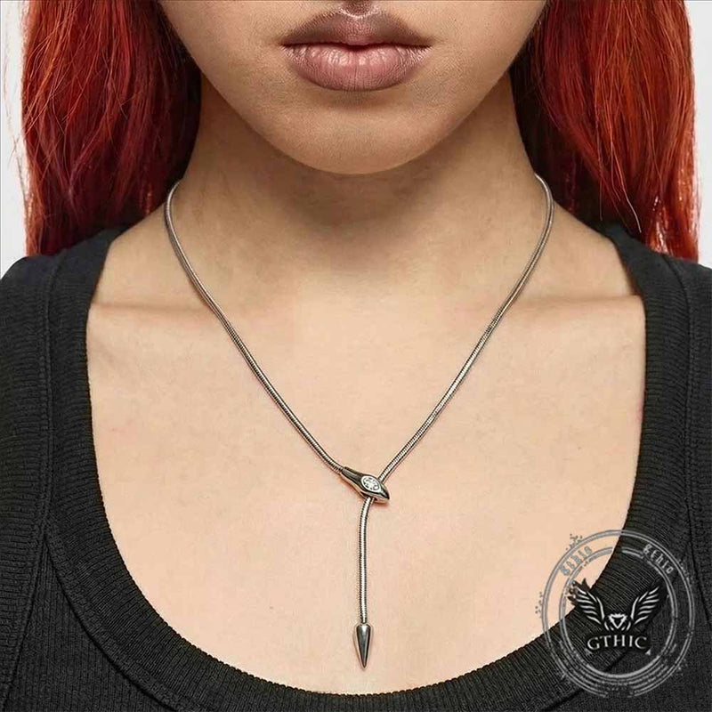 Punk Snake Stainless Steel Choker Clavicle Necklace