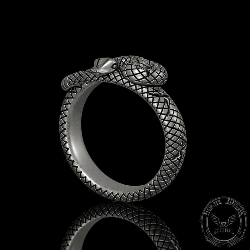 Rattlesnake Sterling Silver Snake Ring