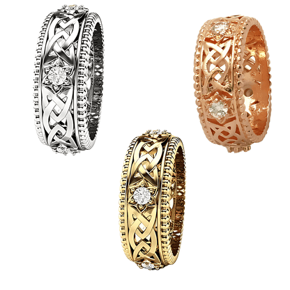 Celtic Flower of Spiritual Clarity Ring
