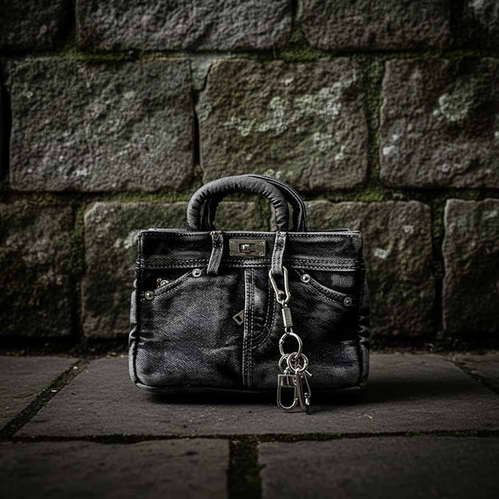 Retro Denim Jeans-style Versatile Handbag