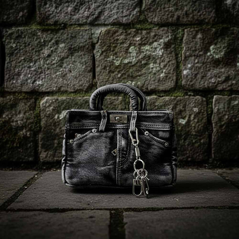 Retro Denim Jeans-style Versatile Handbag