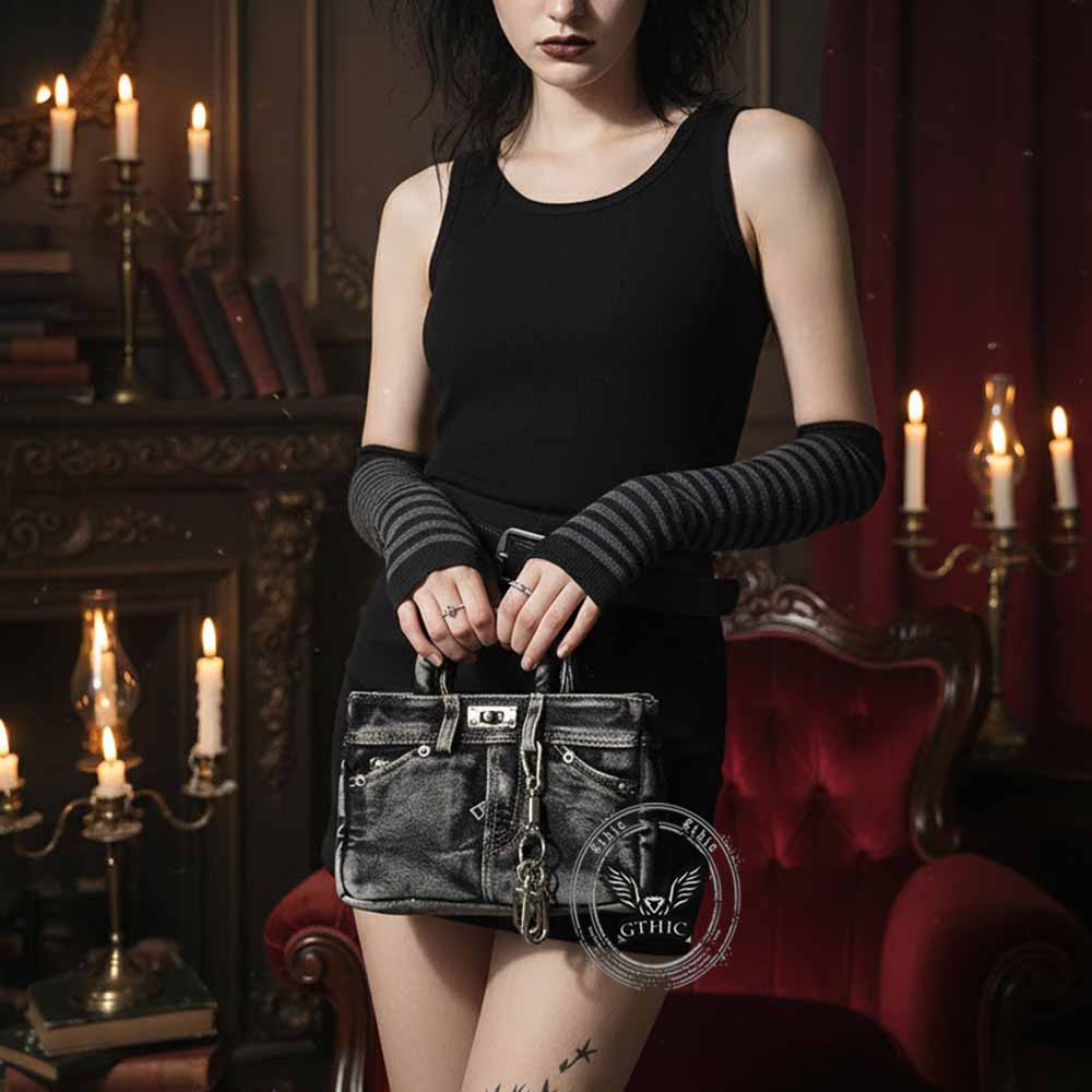 Retro Denim Jeans-style Versatile Handbag