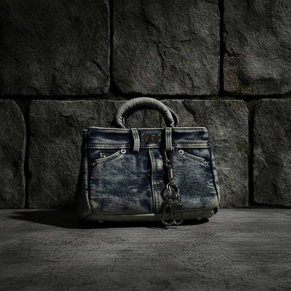 Retro Denim Jeans-style Versatile Handbag