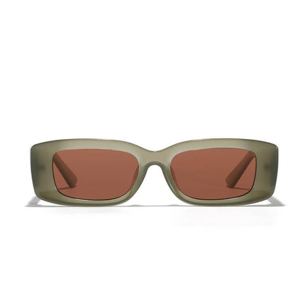 Retro Modern Square Small Frame Pc Sunglasses