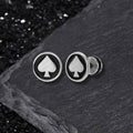 Retro Viking Pattern Stainless Steel Stud Earrings