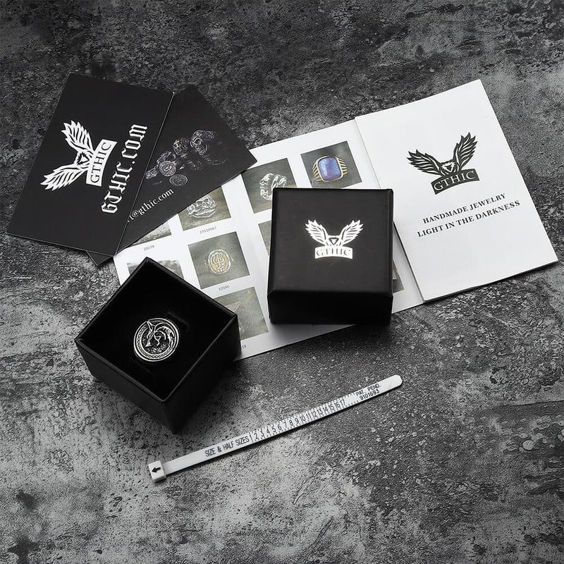 Witcher Wolf Stainless Steel Viking Ring