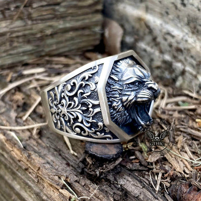 Roaring Lion Sterling Silver Ring