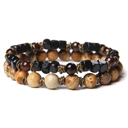 Rock Style Beads Stone Bracelet for and / Stylish Hand Jewelry