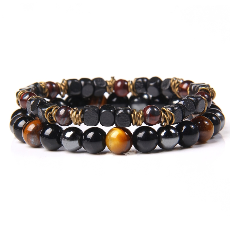 Rock Style Beads Stone Bracelet for and / Stylish Hand Jewelry