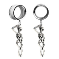 Rock Style Stainless Steel Skulls Tunnels / Skeletons Jewellery