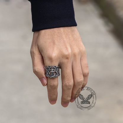 Sailor Anchor Stainless Steel Marine Ring