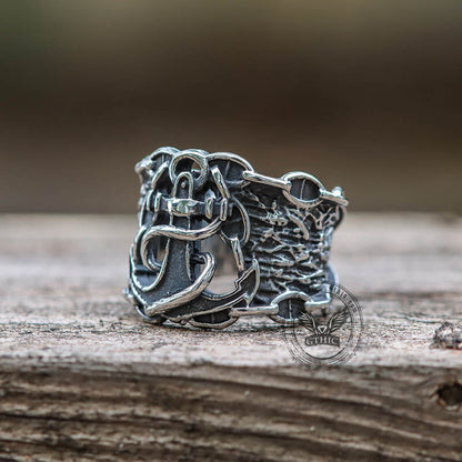 Sailor Anchor Stainless Steel Marine Ring