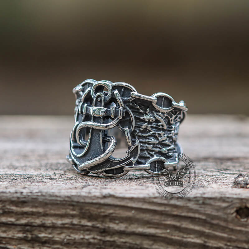 Sailor Anchor Stainless Steel Marine Ring