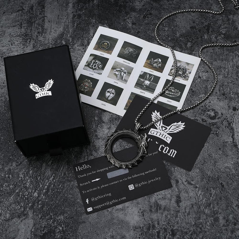 Self-devourer Pure Tin Ouroboros Necklace