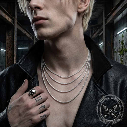 Simple Shimmering Stainless Steel Clavicle Necklace