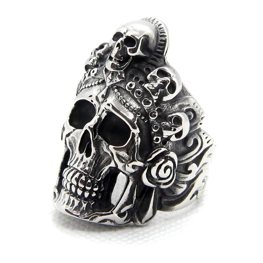 Skull Biker Rings / Stainless Steel Rock Jewelry