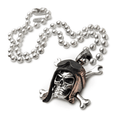 Skull Pilot Pendant With Crossed Spannerbones
