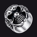 Gothic Joker Clown Skull Stainless Steel Ring for