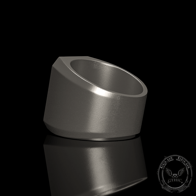 Skull God Sterling Silver Ring