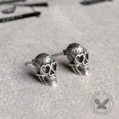 Skull Sterling Silver Stud Earrings